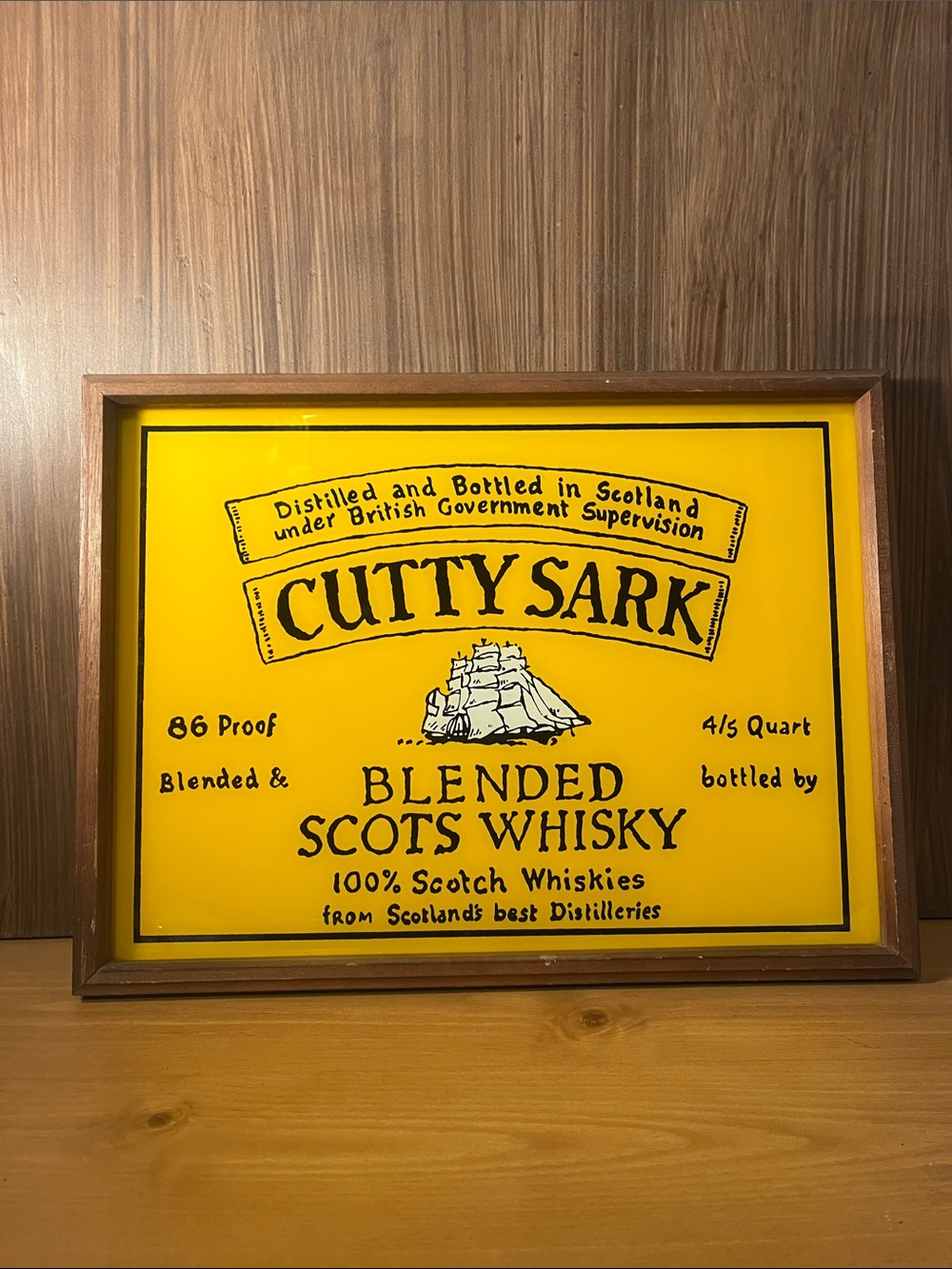 Vintage Cutty Sark Sign